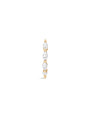14K Solid Gold Classic Marquise Zircon Hoop Earring - Kosinerjewelry