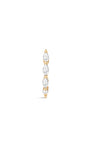 14K Solid Gold Classic Marquise Zircon Hoop Earring - Kosinerjewelry