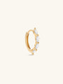 14K Solid Gold Classic Marquise Zircon Hoop Earring - Kosinerjewelry