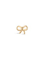 14K Solid Gold Simple Bow Ear Piercing Stud - Kosinerjewelry