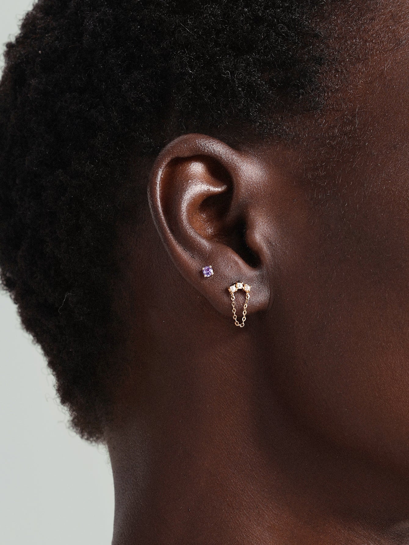 14K Solid Gold Pearl All-Match Tassel Flatback