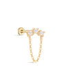 14K Solid Gold Pearl All-Match Tassel Flatback - Kosinerjewelry