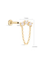 14K Solid Gold Pearl All-Match Tassel Flatback - Kosinerjewelry