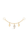 KOSINER Breloque losange en or 14 carats avec pendentif en zircone cubique