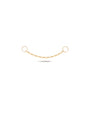 14K Solid Gold Extension Chain Pendant Chain Hoop Charm - Kosinerjewelry