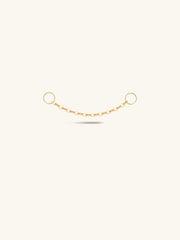 14K Massivgold Verlängerungskette Anhänger Kette Hoop Charm - Kosinerjewelry