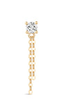 14K Solid Gold Four-Claw Tassel Flatback - Kosinerjewelry