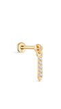 14K Solid Gold Rivet Flatback - Kosinerjewelry