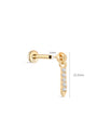 14K Solid Gold Rivet Flatback - Kosinerjewelry