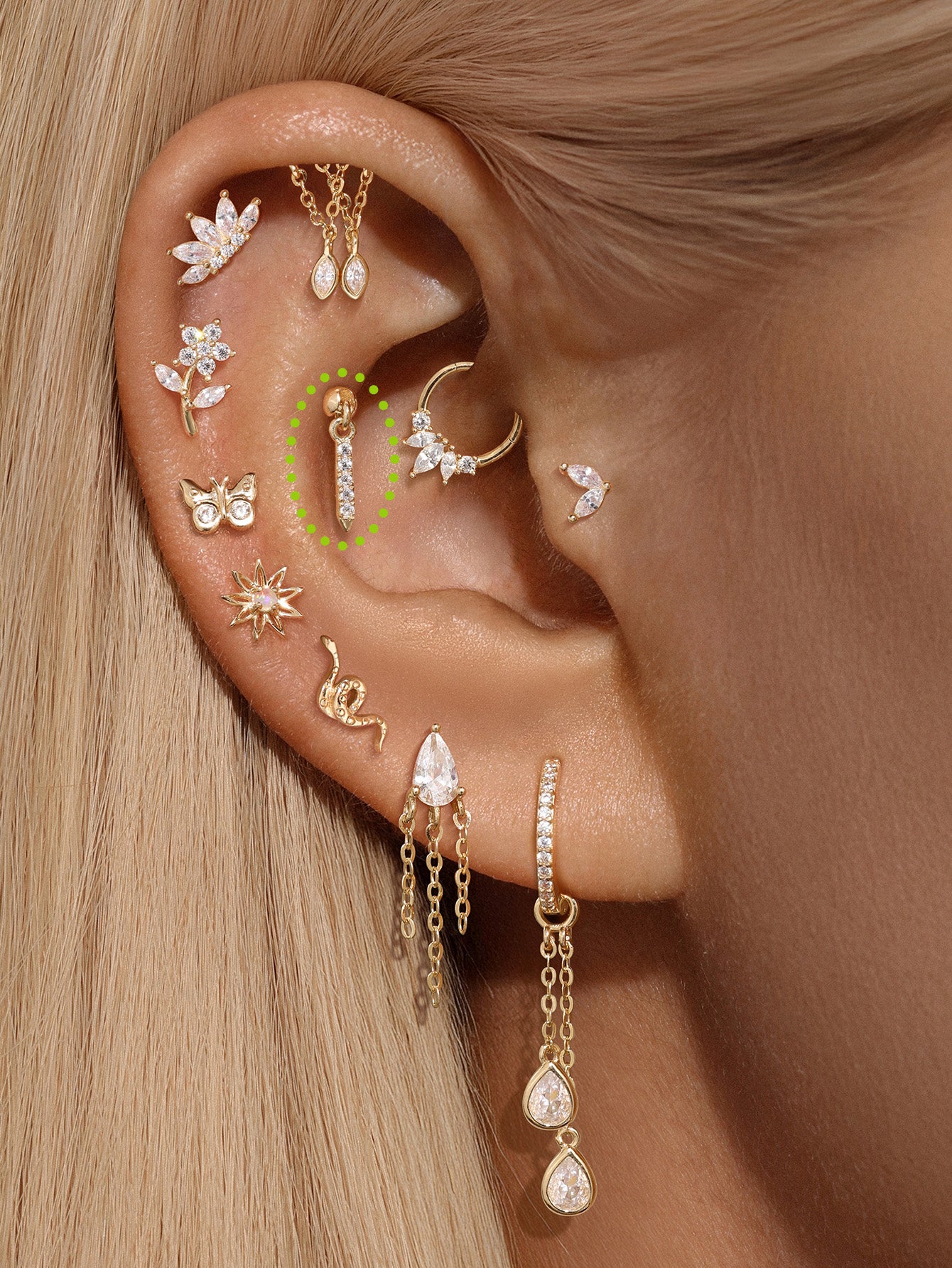 14K Solid Gold Rivet Flatback - Kosinerjewelry