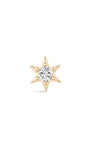14K Solid Gold Pentagram Flatback - Kosinerjewelry