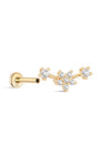 KOSINER Removable Internally Threaded Flatback Post for Flower Cluster Piercing Stud