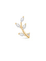 14K Solid Gold Leaf Marquise CZ Flat Back - Kosinerjewelry