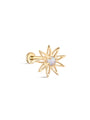 14K Solid Gold Sunflower Flatback - Kosinerjewelry