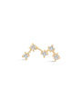 14K Solid Gold Celestial Ear Piercing Stud - Kosinerjewelry