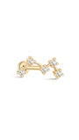14K Solid Gold Celestial Ear Piercing Stud - Kosinerjewelry