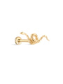 14K Solid Gold Snake Flatback - Kosinerjewelry