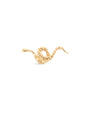 14K Solid Gold Snake Flatback - Kosinerjewelry