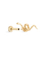 14K Solid Gold Snake Flatback - Kosinerjewelry