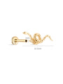 14K Solid Gold Snake Flatback - Kosinerjewelry