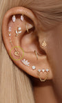 KOSINER Snake Stud, estilo de pilha de piercing de orelha com curadoria para Tragus e Conch