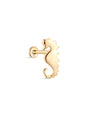 14K Solid Gold Seahorse Flatback - Kosinerjewelry