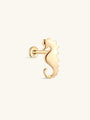 14K Solid Gold Seahorse Flatback - Kosinerjewelry