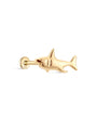 14K Solid Gold Shark Flatback - Kosinerjewelry-3
