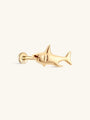 14K Solid Gold Shark Flatback - Kosinerjewelry-1