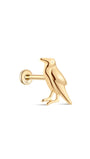 14K Solid Gold Bird Flatback - Kosinerjewelry-3
