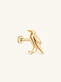 14K Solid Gold Bird Flatback - Kosinerjewelry-1
