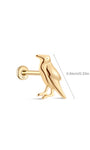 14K massief gouden vogel plaksteen - Kosinerjewelry-4