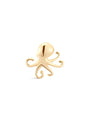 14K Solid Gold Octopus Flatback - Kosinerjewelry-5