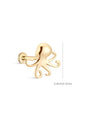 14K Solid Gold Octopus Flatback - Kosinerjewelry-3