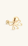 14K Solid Gold Octopus Flatback - Kosinerjewelry-1