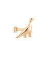 14K Solid Gold Dinosaur Flatback - Kosinerjewelry-3