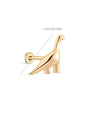 14K Solid Gold Dinosaur Flatback - Kosinerjewelry-4