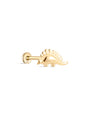 14K Solid Gold Stegosaurus Flatback - Kosinerjewelry-3