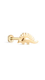 14K Solid Gold Stegosaurus Flatback - Kosinerjewelry-3