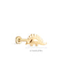 14K Solid Gold Stegosaurus Flatback - Kosinerjewelry-4