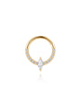 kosiner jewelry 14K Solid Gold Classic Marquise Cartilage Hoop Earring