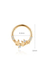 kosiner jewelry 14K Solid Gold Flower Cartilage Hoop Earring