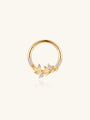 kosiner jewelry 14K Solid Gold Flower Cartilage Hoop Earring