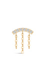 kosiner jewelry 14K Solid Gold Pavé Tassel Piercing Stud