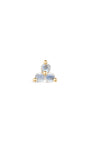 Kosiner joias em ouro maciço 14K Trinity Moonstone Flatback Stud