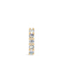 kosiner jewelry 14K Solid Gold Classic Moonstone Hoop Earrings