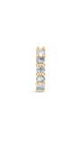 kosiner jewelry 14K Solid Gold Classic Moonstone Hoop Earrings
