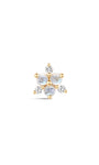 Joias kosiner 14K ouro maciço geométrico moonstone flatback stud