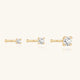 14K Solid Gold Classic Mini CZ Nose Stud