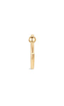 Kosiner joias 14K ouro maciço clássico suave bola redonda anel de nariz de argola fina